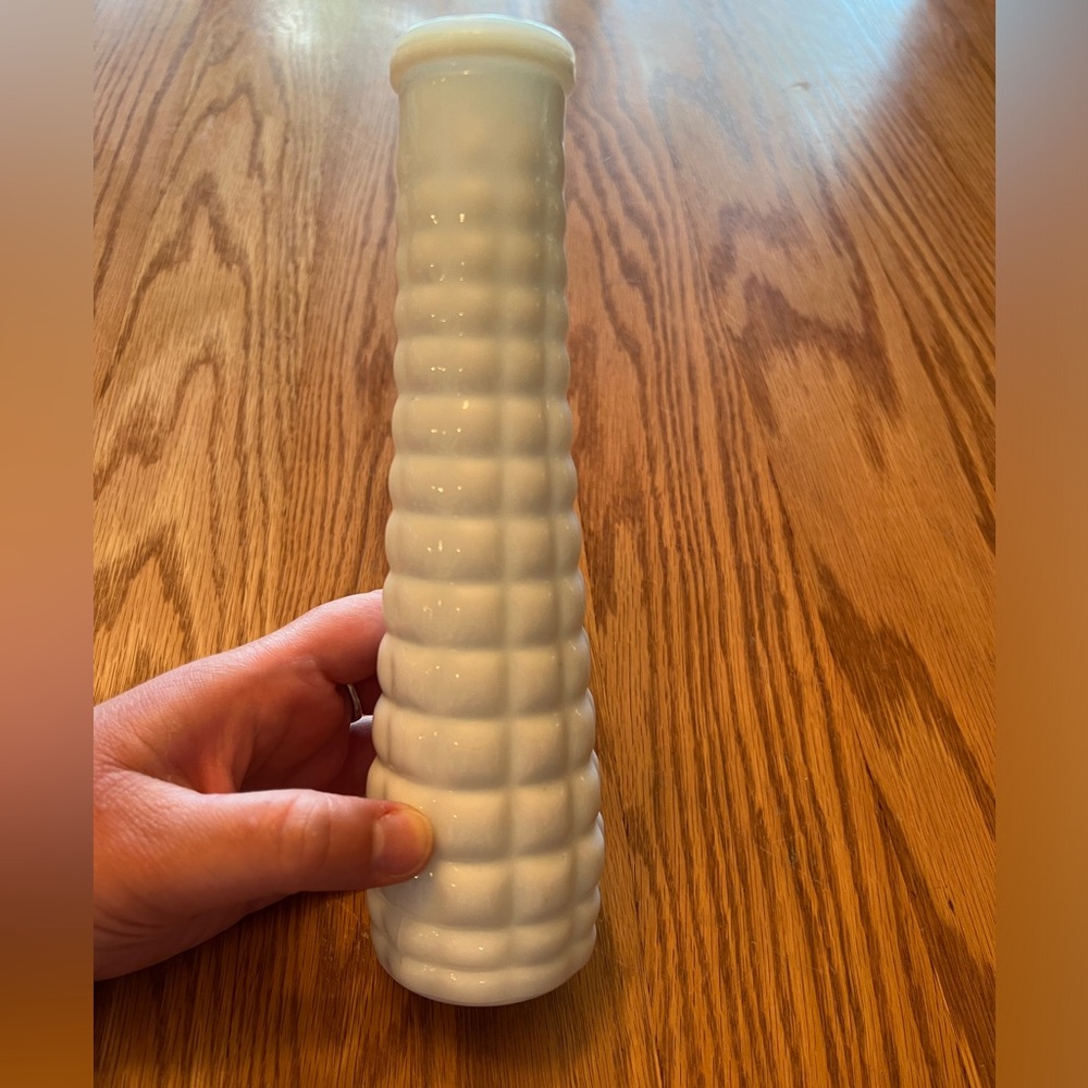 E.O. Brody Milk Glass Vase